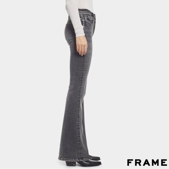 FRAME **NWT** “Le One Flare” Jeans - Hughes - Picture 2 of 13